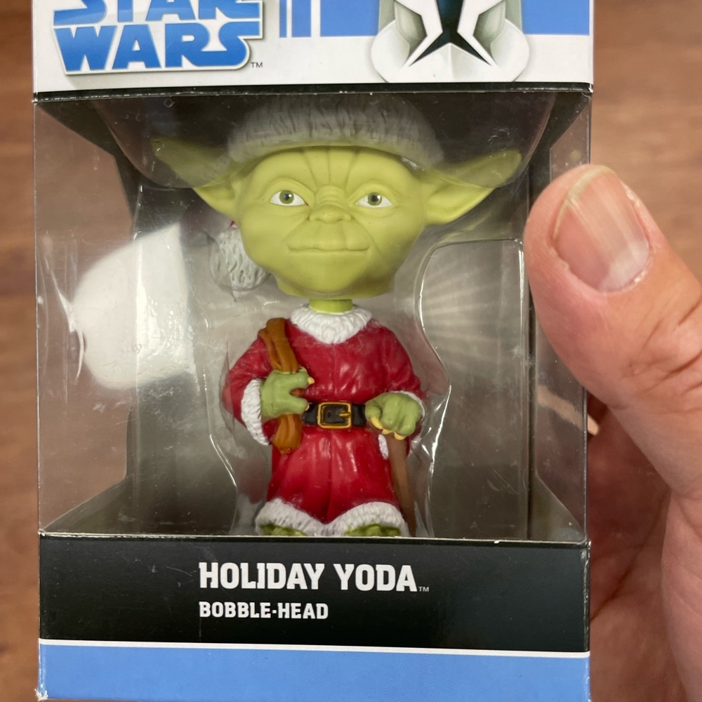Funko star wars Holiday Yoda bubblehead